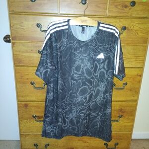 Adidas Black and White Graphic Men's Tee
